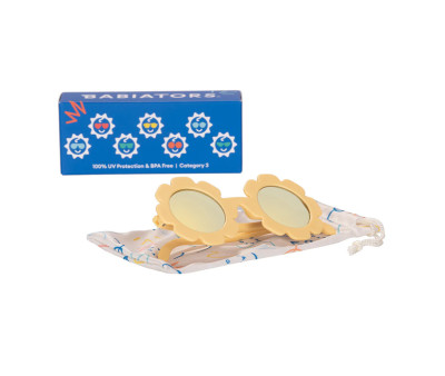 Gafas de Sol Flexibles (3-5 años) Polarizadas Daisy Flower Yellow Mirrored Lenses