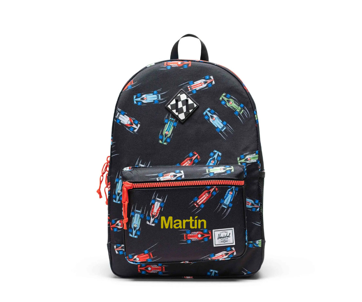 Zaino Herschel Heritage Youth New Race Cars Personalizzabile
