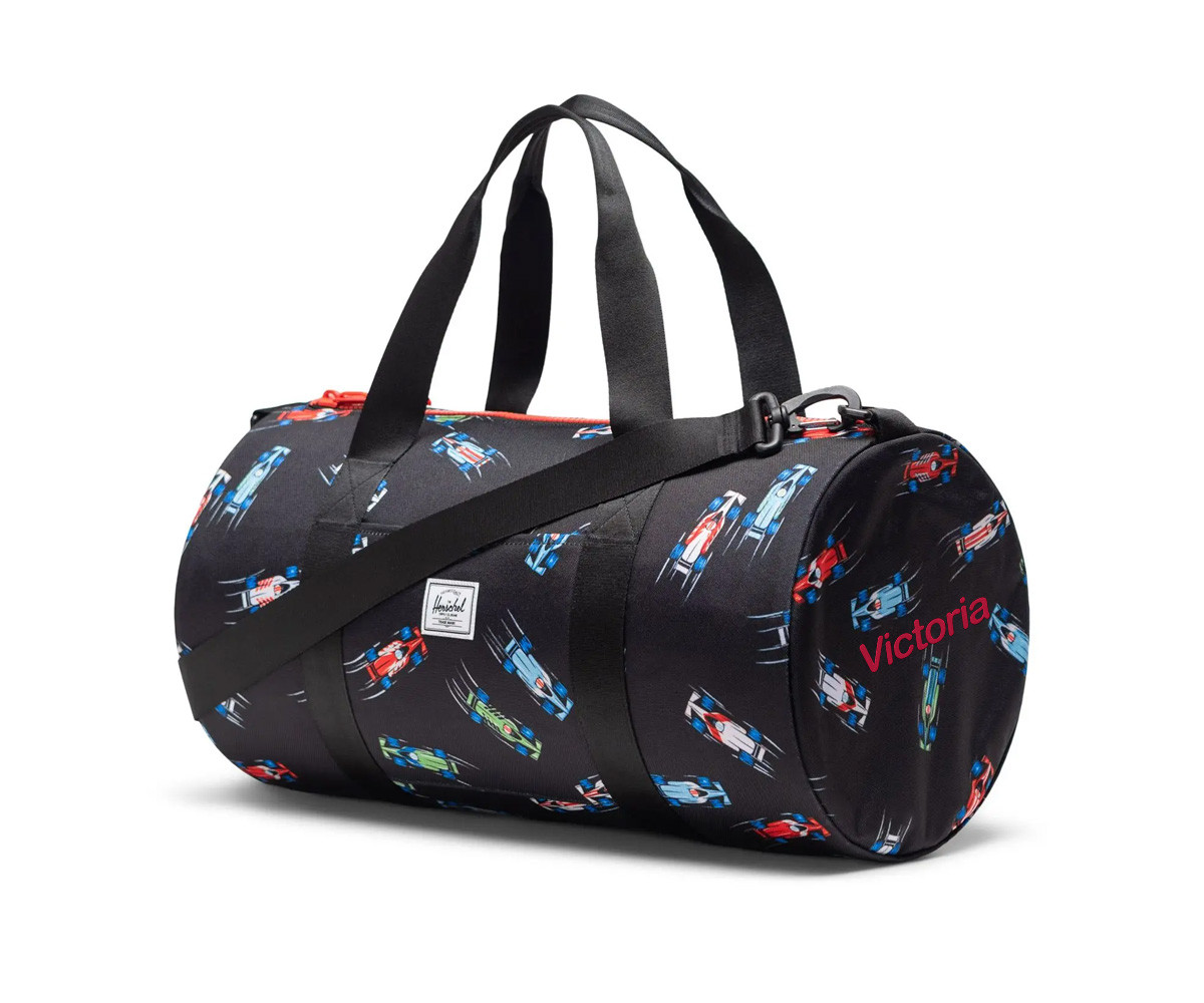 Borsa Sportiva Herschel Classic Little Race Cars Personalizzabile