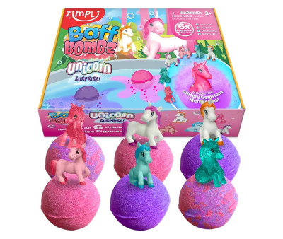 6 Bombe da Bagno Surprise Unicorn