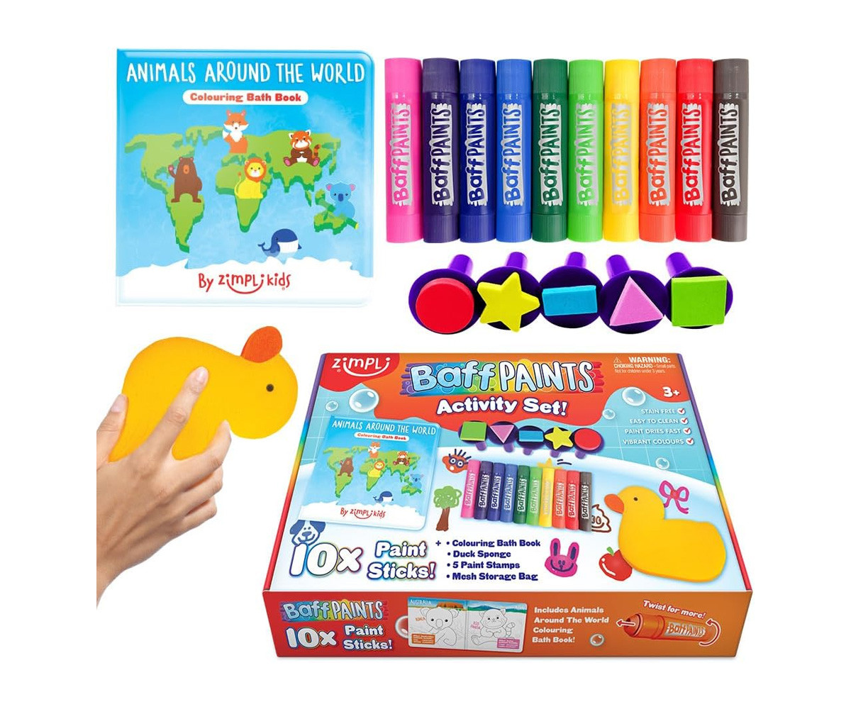 Activity Set Baff Paints per Colorare nella Vasca