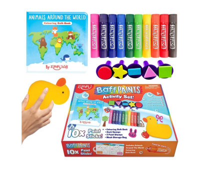 Activity Set Baff Paints per Colorare nella Vasca