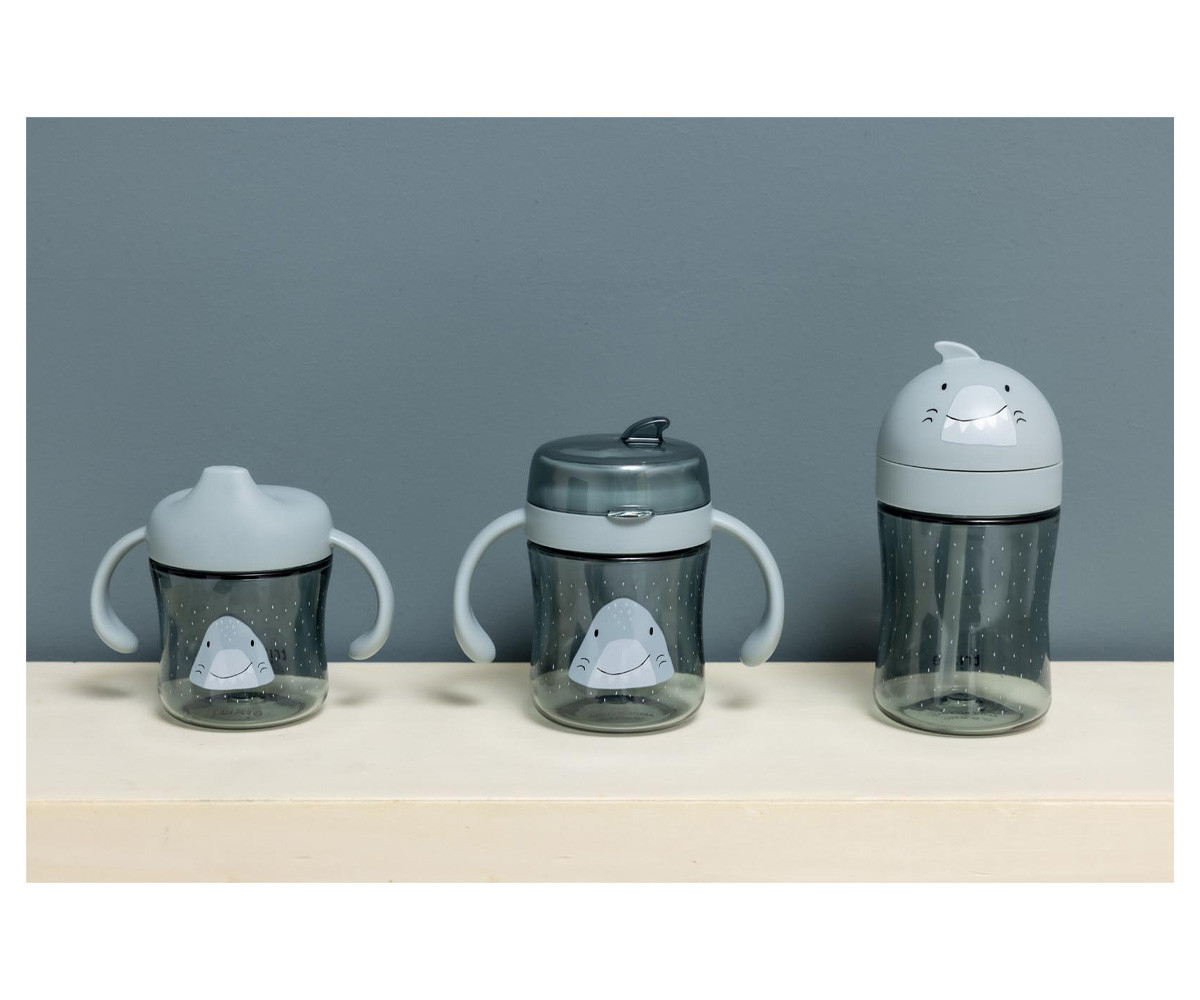 Vaso con pajita Mr. Shark