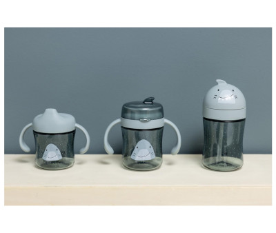 Vaso con pajita Mr. Shark