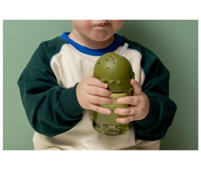 Vaso con pajita Mr. Dino