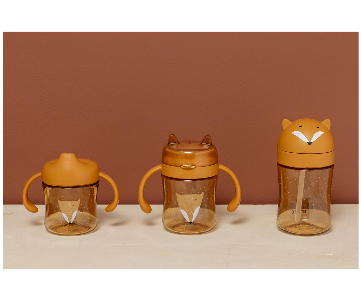 Vaso con pajita Mr. Fox