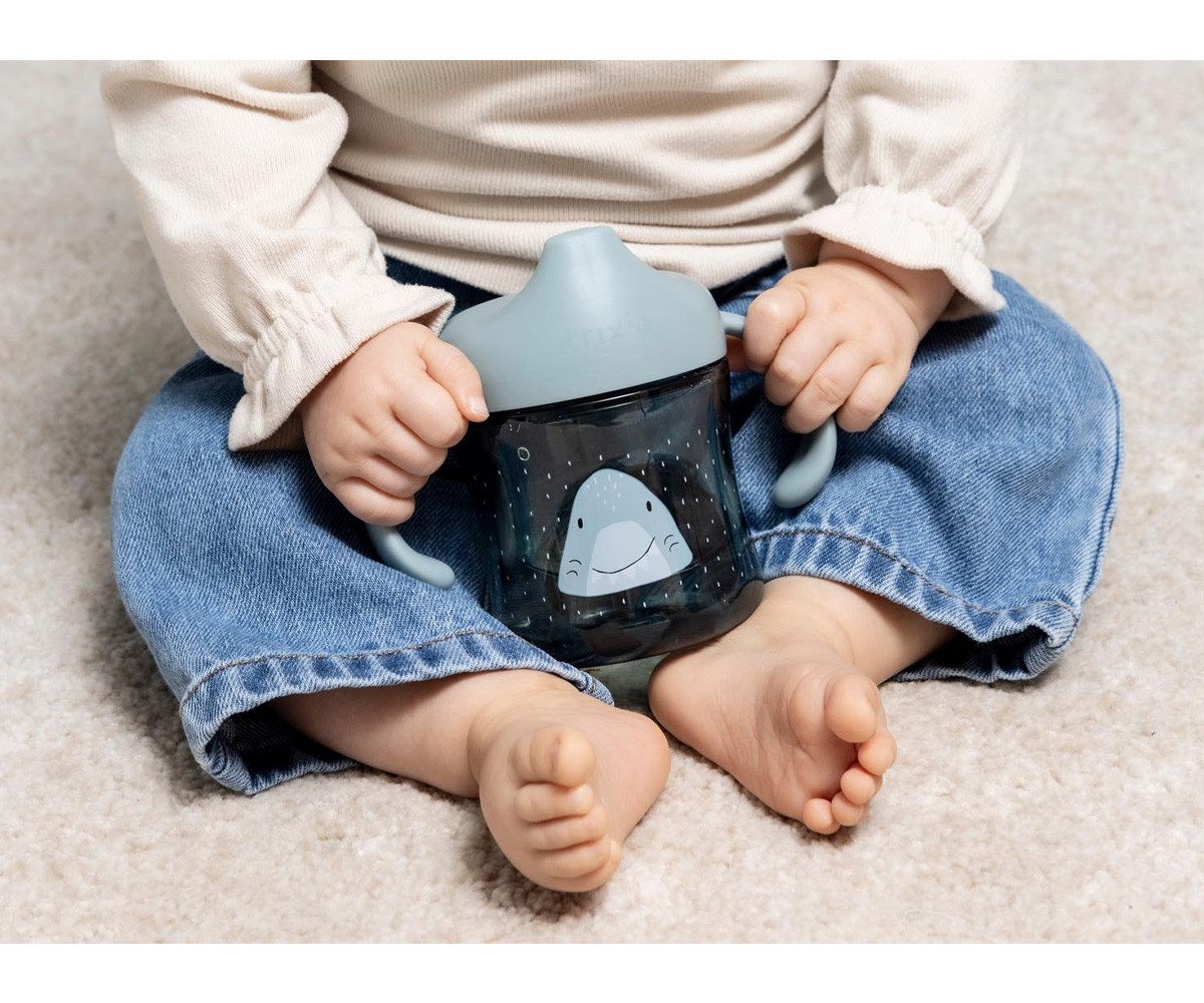 Taza con Boquilla y Asas Tritán Mr. Shark