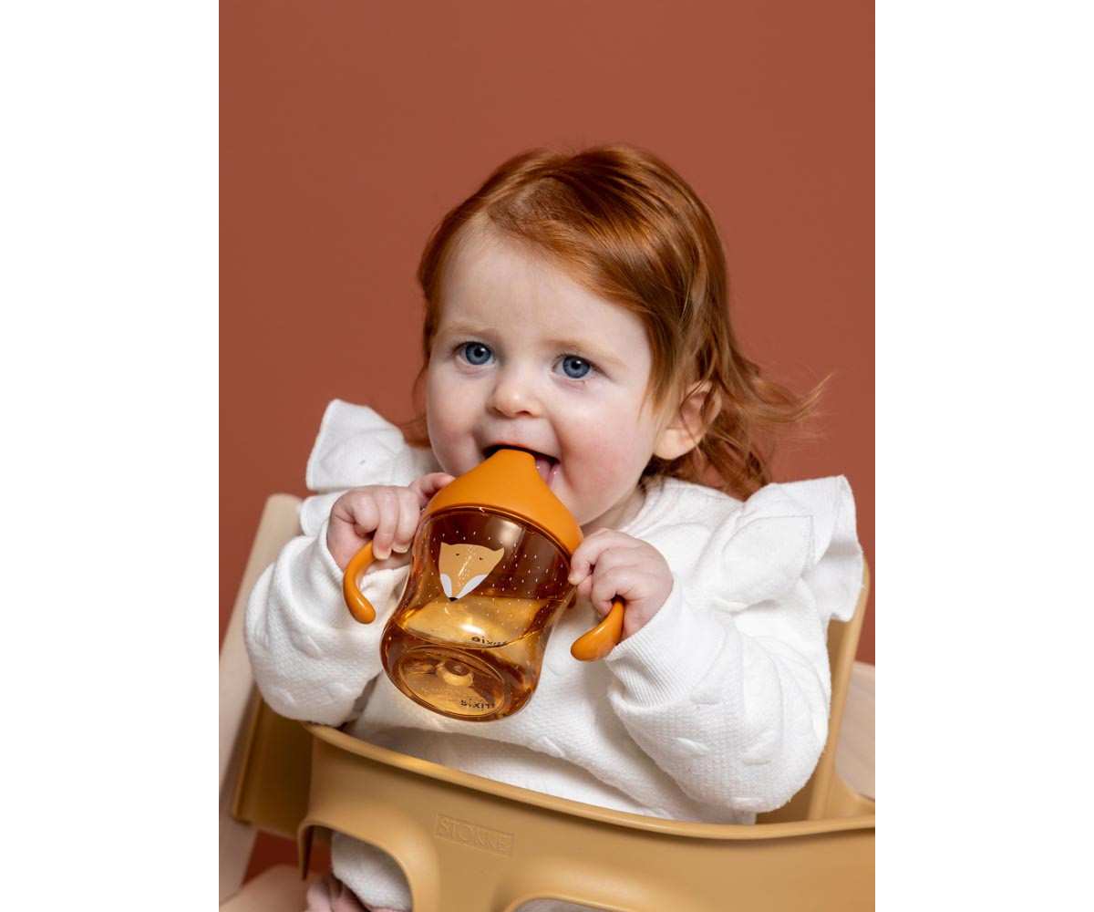 Taza con Boquilla y Asas Tritán Mr. Fox