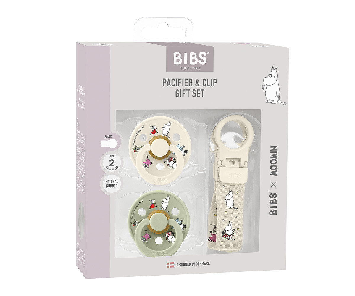 Set Regalo BIBS x Moomin Friends + Clip Loop Ivory
