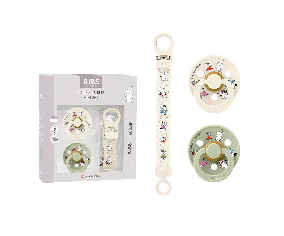 Set Regalo BIBS x Moomin Friends + Clip Loop Ivory
