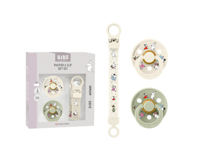 Set Regalo BIBS x Moomin Friends + Clip Loop Ivory