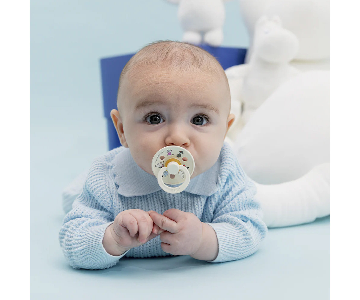 2 Succhietti BIBS x Moomin Colour Round Friends-Ivory Mix