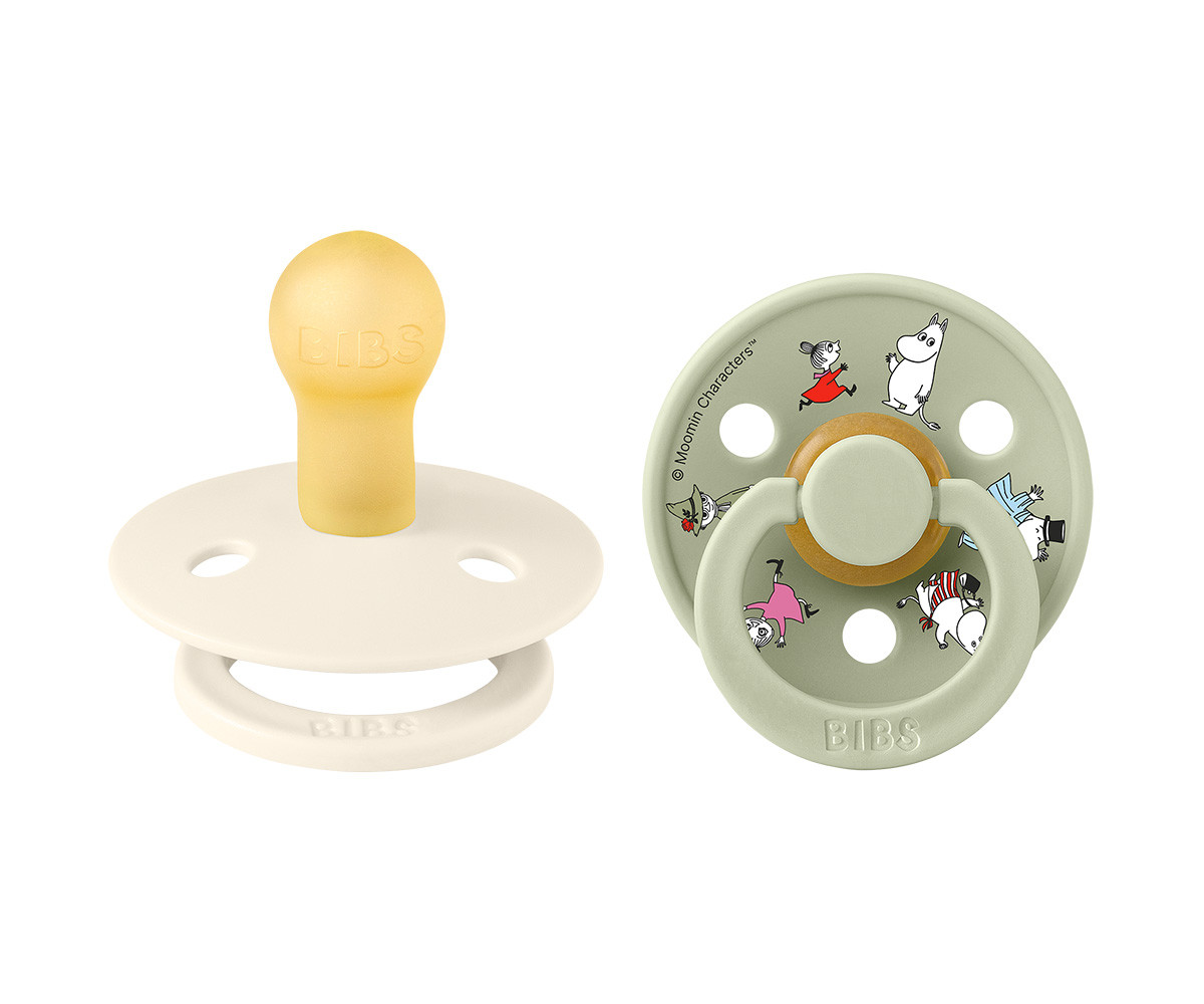 2 Succhietti BIBS x Moomin Colour Round Friends-Ivory Mix
