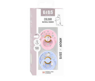 2 Succhietti BIBS x Moomin Colour Round Dreaming-Baby Pink