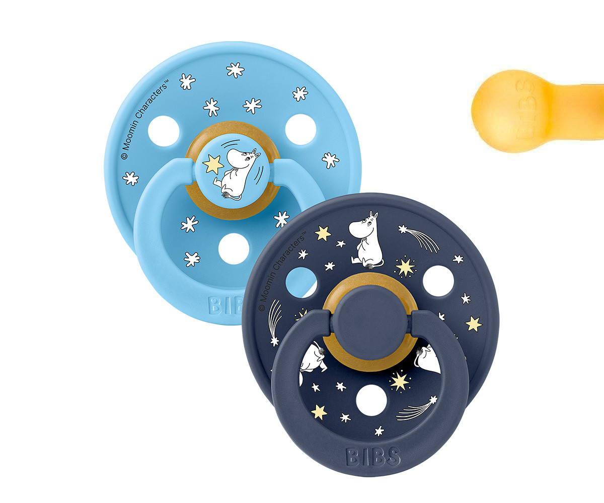 2 Succhietti BIBS x Moomin Colour Round Good Night-Breeze Mix