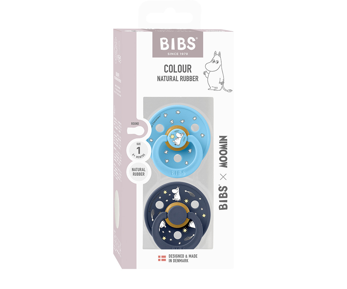 2 Succhietti BIBS x Moomin Colour Round Good Night-Breeze Mix