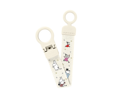 Portaciuccio BIBS x Moomin Loop Clip Ivory
