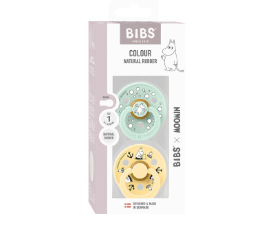 2 Succhietti BIBS x Moomin Colour Round Sailing-Nordic Mint Mix