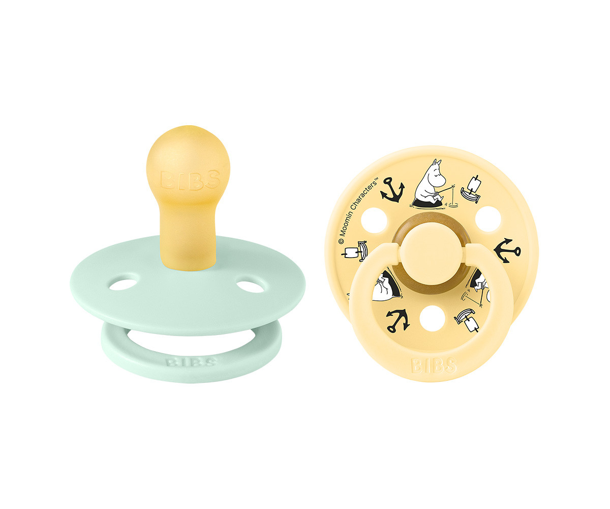 2 Succhietti BIBS x Moomin Colour Round Sailing-Nordic Mint Mix