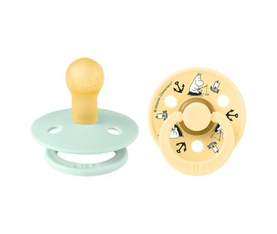 2 Succhietti BIBS x Moomin Colour Round Sailing-Nordic Mint Mix
