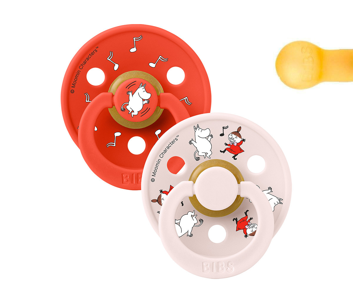 2 Succhietti BIBS Studio Colour Round Dancing-Candy Apple Mix