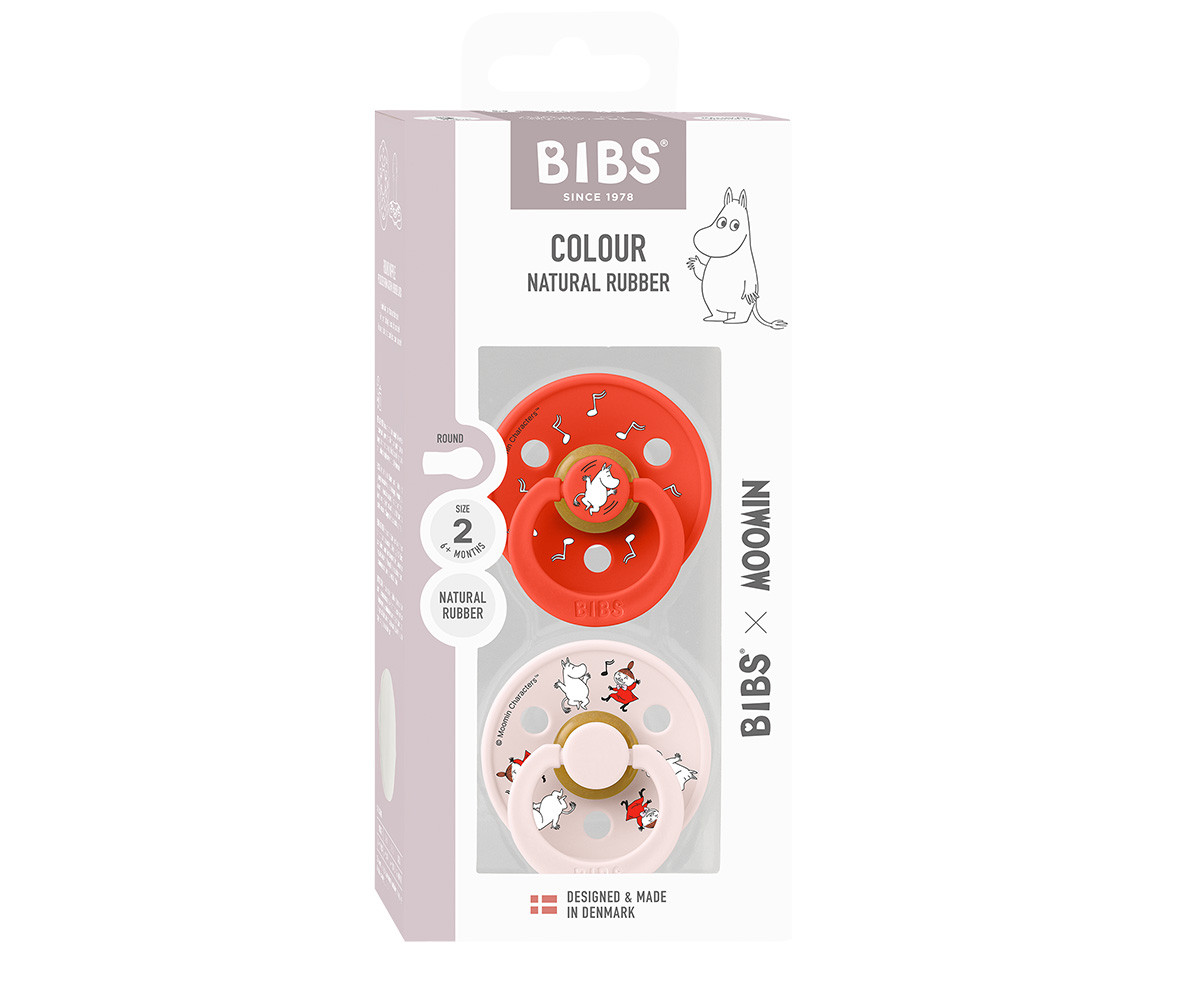 2 Succhietti BIBS Studio Colour Round Dancing-Candy Apple Mix