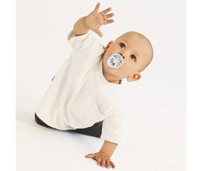 2 Succhietti BIBS Studio Colour Round Polka Baby Blue/Steel Blue