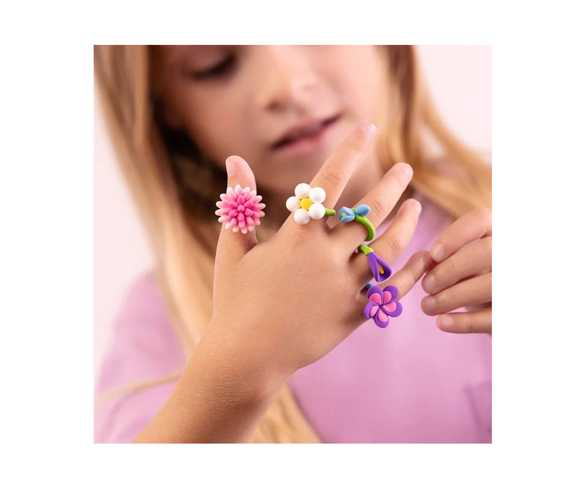 Interactive Playdough Flower Rings (3 cans)