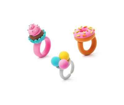 Interactive Playdough Sweet Rings (3 cans)