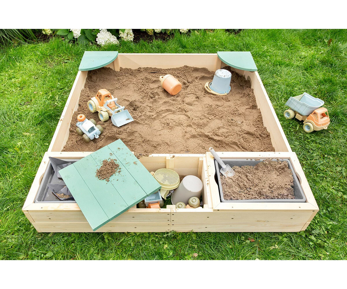 Sabbiera con Vaschette Beach Rebel Natural Sage Green