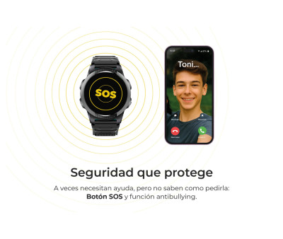 Reloj Inteligente SLIM con GPS y Llamada Verde