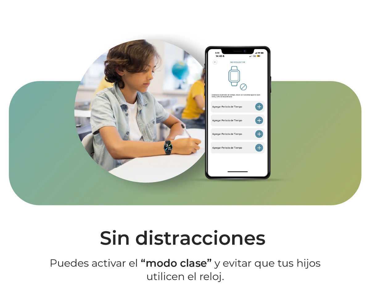 Reloj Inteligente SLIM con GPS y Llamada Verde