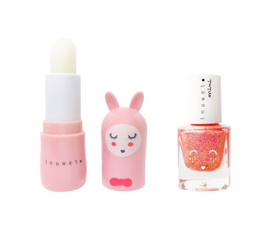 Dúo Bálsamo Labial y Esmalte de Uñas Fresa