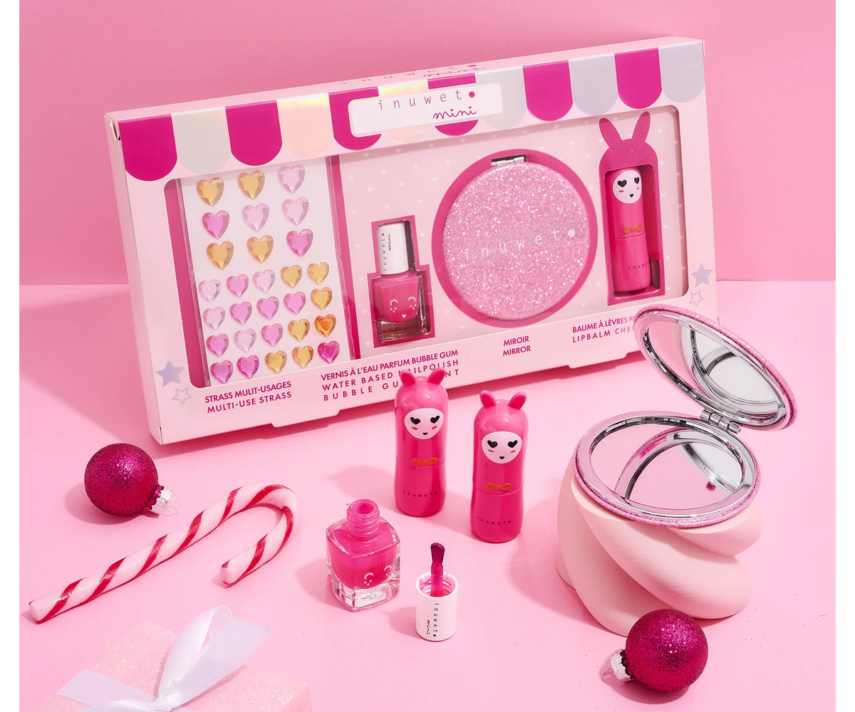 Cofre Glitter Rosa Cerza y Fresa