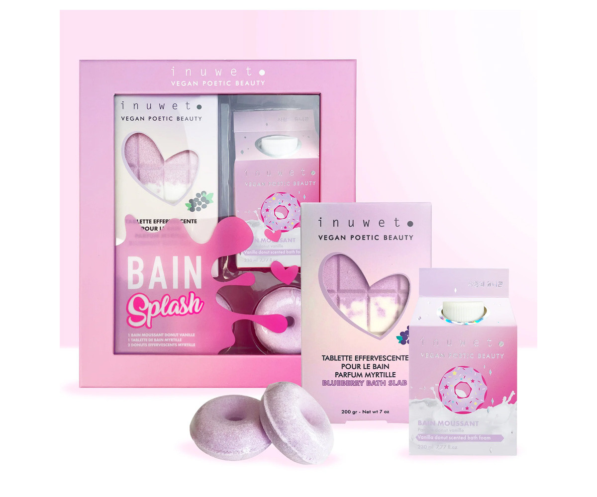 Cofre Splash Bain: Donuts de Vainilla y Arándano