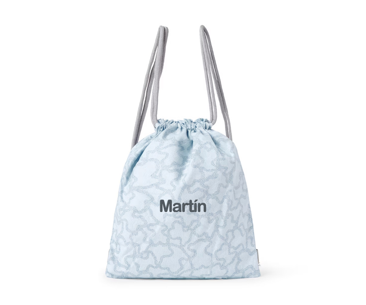 Mochila Saco Personalizable TOUS Kaos Celeste