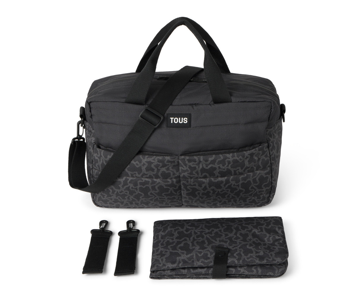 Bolso Carro Bebé Kaos Negro con Cambiador