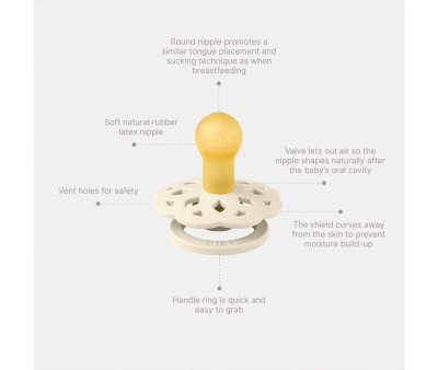 2 Chupetes BIBS Boheme x Liberty Oscar Meadow Blossom Mix