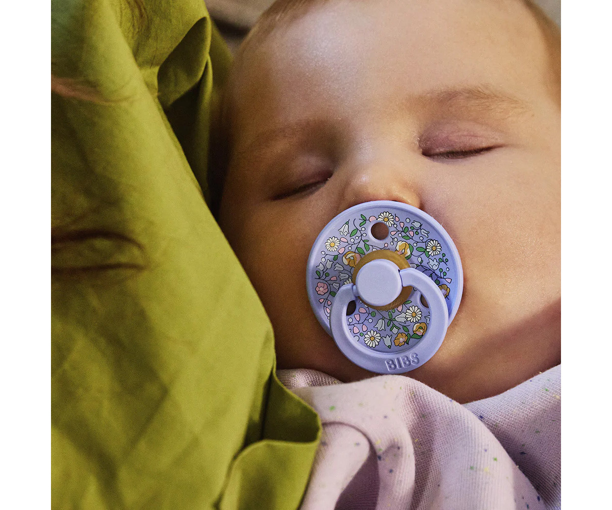 2 Chupetes BIBS Colour Round Liberty Chloe Meadow Ivory Mix