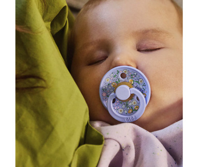 2 Chupetes BIBS Colour Round Liberty Chloe Meadow Ivory Mix