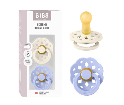 2 Chupetes BIBS Boheme Ivory/Hush
