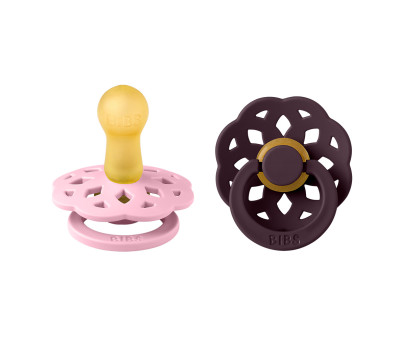 2 Chupetes BIBS Boheme Baby Pink/Plum