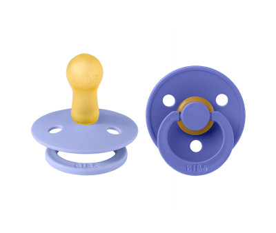 2 Chupetes BIBS Colour Round Hush/Grape