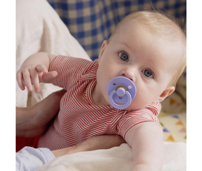 2 Chupetes BIBS Colour Round Hush/Grape