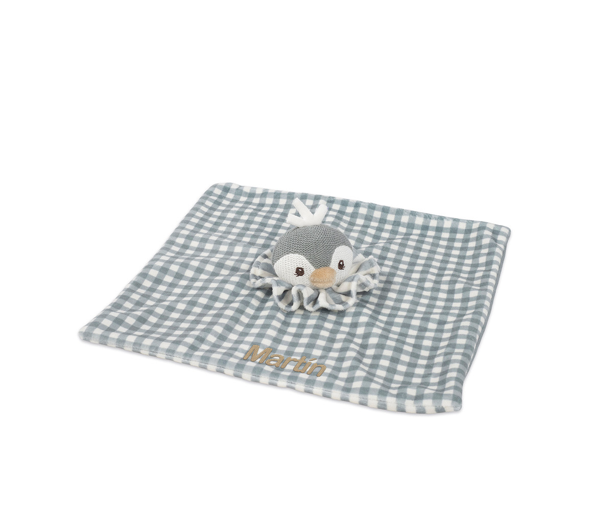 Doudou Pingüino Praliné Matcha Personalizable