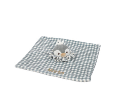 Doudou Pingüino Praliné Matcha Personalizable