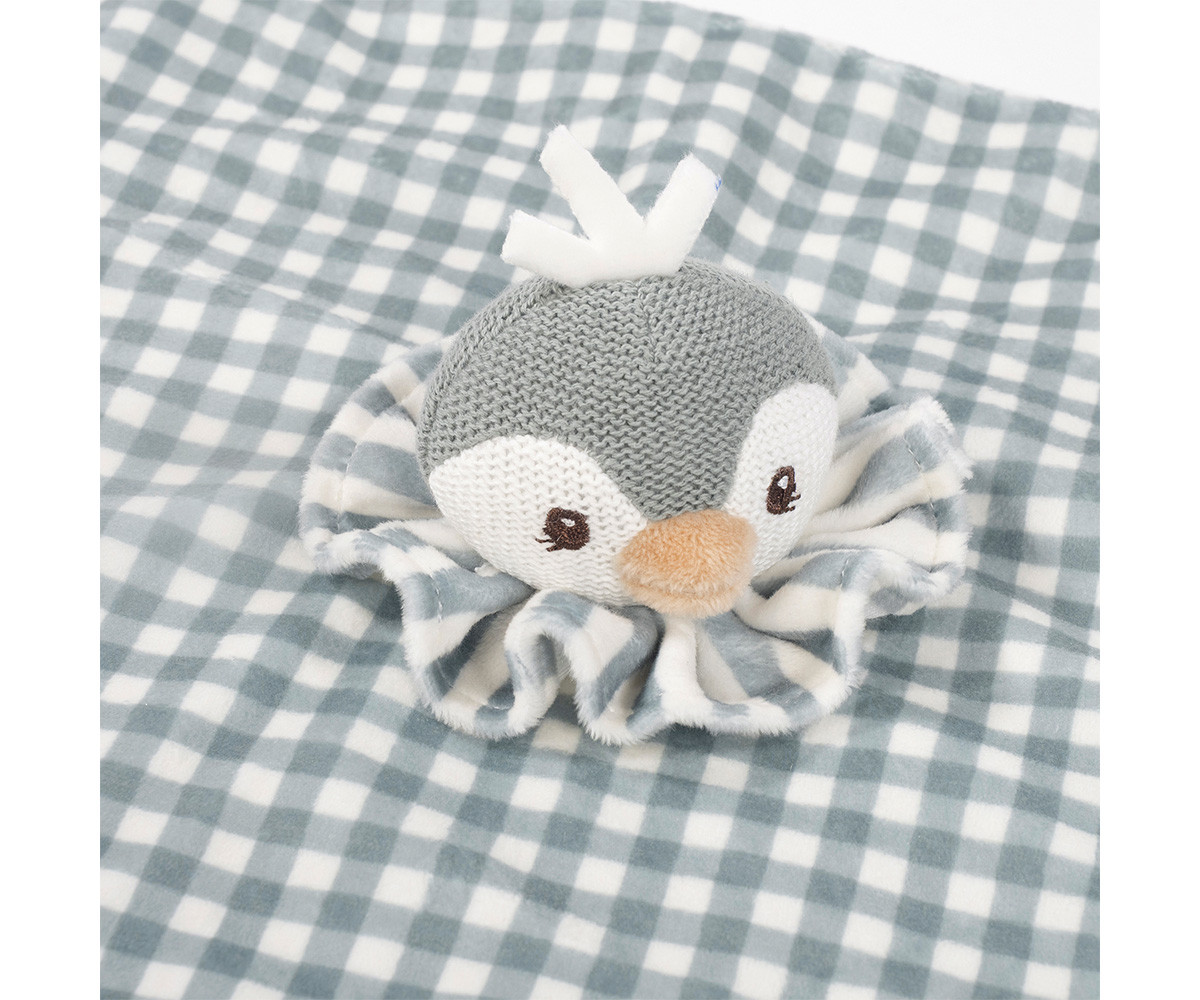 Doudou Pingüino Praliné Matcha Personalizable