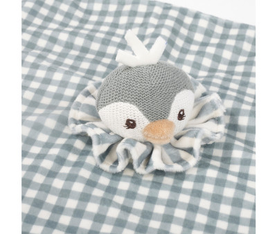 Doudou Pingüino Praliné Matcha Personalizable