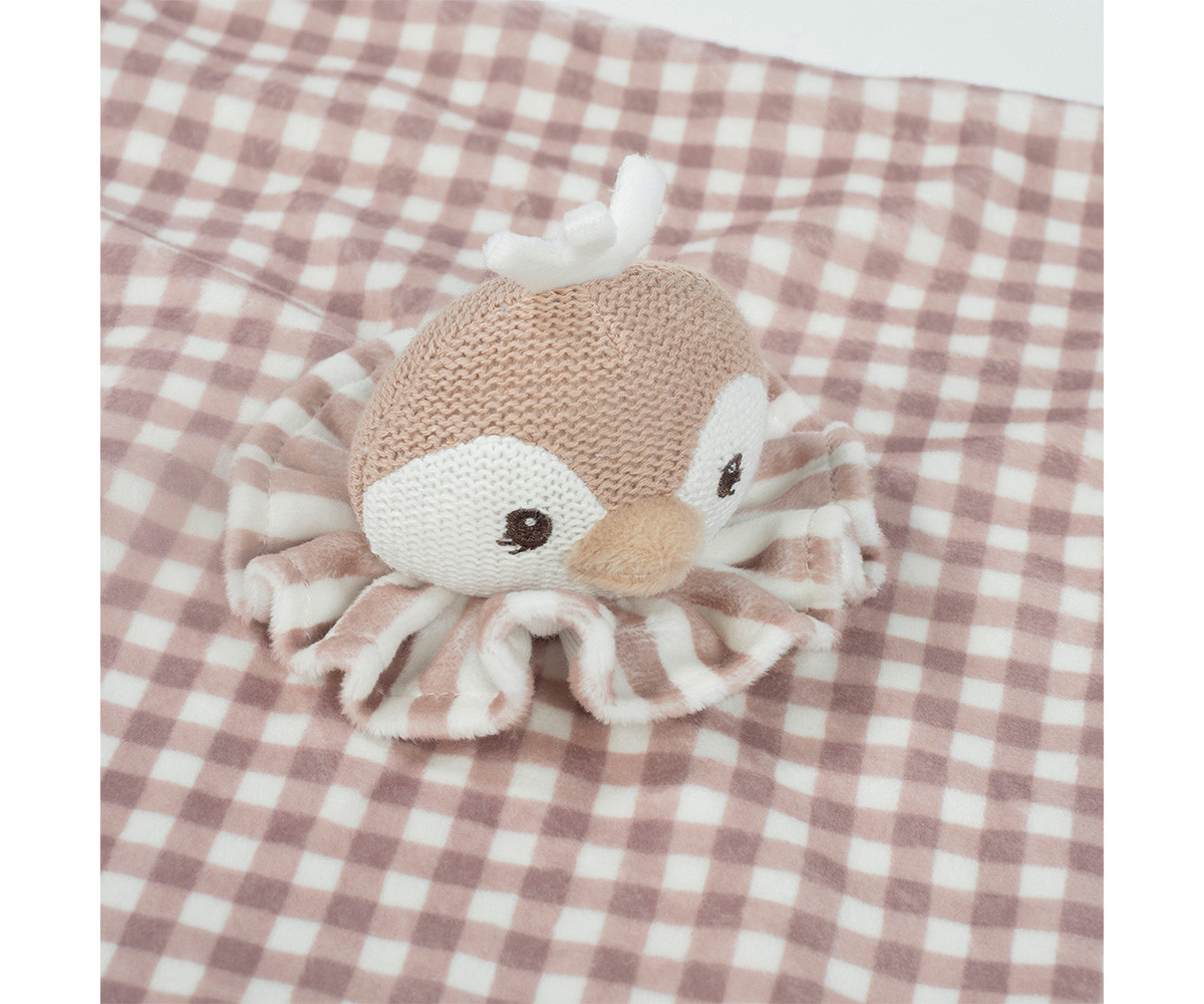 Doudou Pingüino Praliné Moka Personalizable