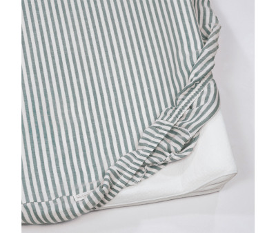 Cambiador Home con Funda Praliné Rayas Matcha